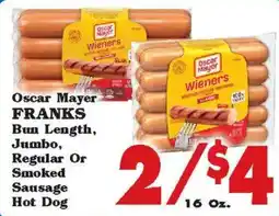 Foodland Oscar Mayer Franks offer