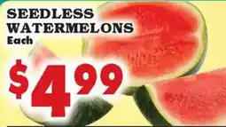 Foodland Seedless watermelons offer