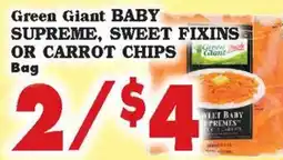 Foodland Green Giant baby supreme, sweet fixins or carrot chips offer