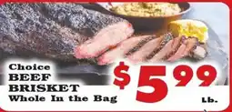 Foodland Choice beef brisket offer