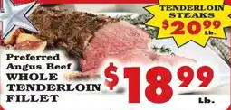 Foodland Preferred Angus Beef Whole Tenderloin Fillet offer