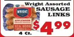 Foodland Wright assorted sausage links offer
