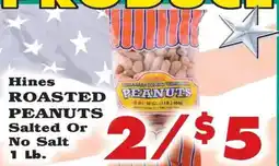 Foodland Hines roasted peanuts offer