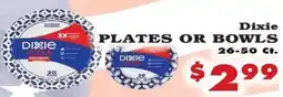 Foodland Dixie plates or bowls offer