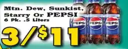Foodland Mtn. Dew, Sunkist, Starry Or Pepsi offer