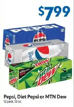 Homeland Market Pepsi, Diet Pepsi or MTN Dew offer