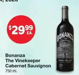 United Supermarkets Bonanza The Vinekeeper Cabernet Sauvignon offer