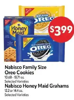 Homeland Market Nabisco Family Size Oreo Cookies offer