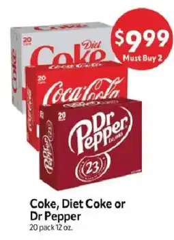 Homeland Market Coke, Diet Coke or Dr Pepper offer