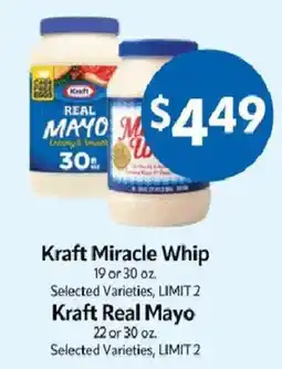 Homeland Market Kraft miracle whip offer