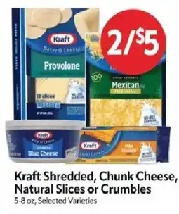 Homeland Market Kraft shredded, chunk cheese, natural slices or crumbles offer