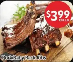 Homeland Market Pork Baby Back Ribs offer
