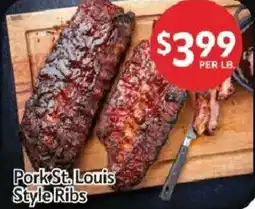 Homeland Market Pork St. Louis Style Ribs offer
