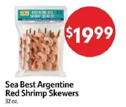 Homeland Market Sea Best Argentine Red Shrimp Skewers offer
