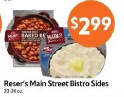 Homeland Market Reser's Main Street Bistro Sides offer