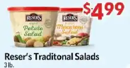Homeland Market Reser's Traditional Salads offer