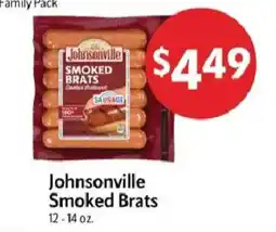 Homeland Market Johnsonville Smoked Brats offer