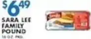 Compare Foods Sara Lee family pound offer