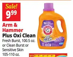 Ocean State Job Lot Arm & Hammer Plus Oxi Clean Stain Fighters Detergent 100.5 oz offer