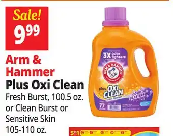 Ocean State Job Lot Arm & Hammer Plus Oxi Clean Stain Fighters Detergent 100.5 oz offer