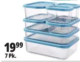 Ocean State Job Lot Home Living 7-Piece Glass Storage Set offer