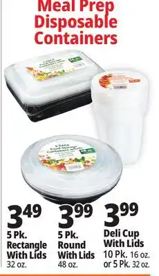 Ocean State Job Lot Meal Prep Disposable Containers offer