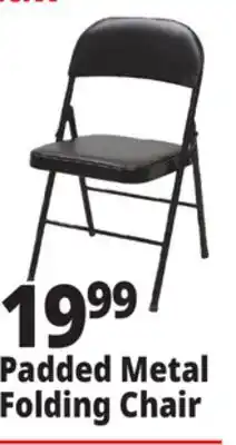Ocean State Job Lot Padded Metal Folding Chair Black offer