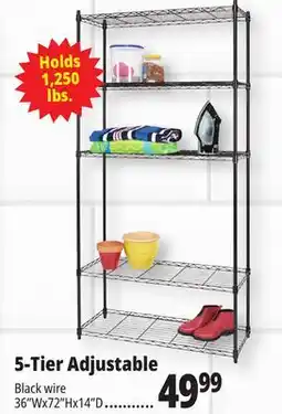 Ocean State Job Lot 5-Tier Household Wire Shelving offer