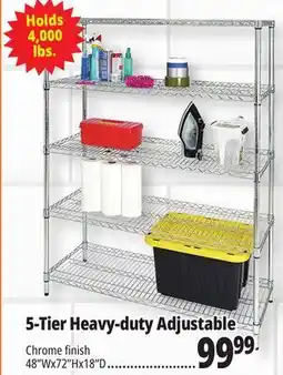 Ocean State Job Lot Method 5-Tier Adjustable Heavy-Duty Wire Shelving 48 x 18 offer