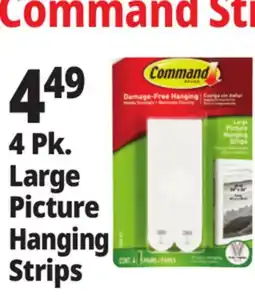 Ocean State Job Lot Command 3M Large White Picture Hanging Strips 4 Count offer