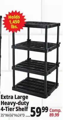 Ocean State Job Lot Extra Large Heavy Duty 4 Shelf offer
