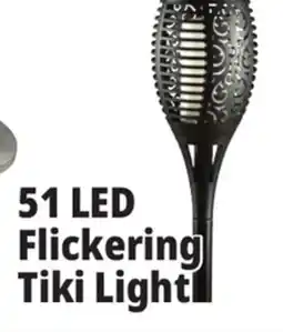 Ocean State Job Lot Outdoor Living Accents Solar 51 LED Tiki Light with Flickering Flame offer