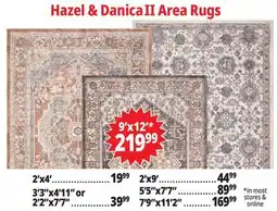 Ocean State Job Lot Hazel & Danica II Area Rugs offer