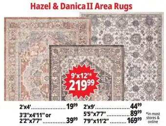 Ocean State Job Lot Hazel & Danica II Area Rugs offer