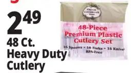Ocean State Job Lot Smith & Callahan 48-Piece Premium Plastic Cutlery Set offer