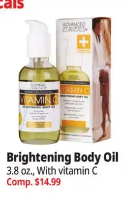 Ocean State Job Lot Brightening Body Oil offer