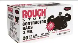 Ocean State Job Lot Rough Stuff 42 Gal Contractor Trash Bags 20 Count offer