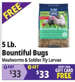 Ocean State Job Lot Hungry Hens Bountiful Bugs Chicken Treat 5 lbs offer
