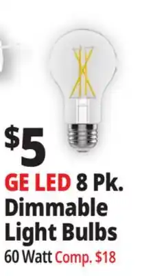 Ocean State Job Lot GE LED 8 Pk. Dimmable Light Bulbs offer