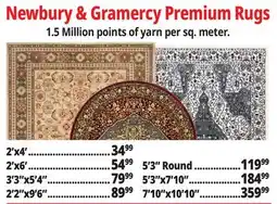 Ocean State Job Lot Newbury & Gramercy Premium Rugs offer