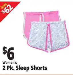 Ocean State Job Lot Women's 2 Pk. Sleep Shorts offer