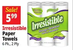 Ocean State Job Lot Irresistible Paper Towels 6 Count offer