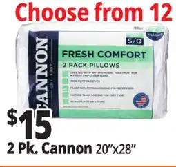 Ocean State Job Lot Cannon Fresh Comfort Bed Pillows offer
