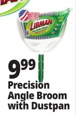 Ocean State Job Lot Libman Precision Angle Broom with Dustpan offer