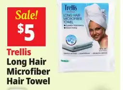 Ocean State Job Lot Trellis Boutique Long Hair Microfiber Towel offer