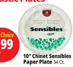 Ocean State Job Lot Chinet Sensibles 10 Plates 34 ct offer