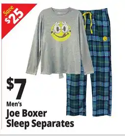 Ocean State Job Lot Men's Joe Boxer Sleep Separates offer