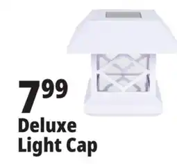 Ocean State Job Lot Deluxe Solar Post Cap Light White Finish offer