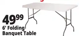 Ocean State Job Lot Enduro 6' Folding Banquet Table offer