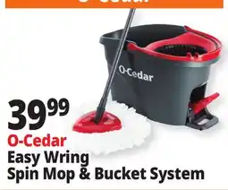 Ocean State Job Lot O-Cedar Microfiber Easywring Spin Mop & Bucket offer